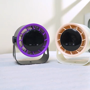 [SG Stock]Desk Fan 4000mAh Quiet LED Digital Display Stand Fan 100-Speed Portable Table Fan for Office/Kitchen/Outdoor