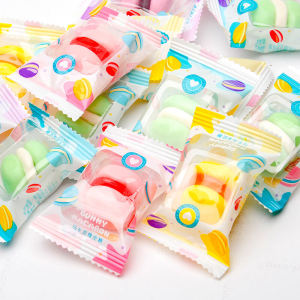 Yimo Macaron Gum QQ Candy Fruit Soft Candy Office Casual Snack 500G Wedding Candy New Year Goods