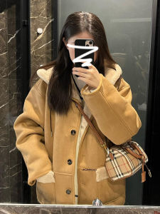 PEIZIXUAN | Hooded Imitation Lamb Fleece Thickening Womens Jacket