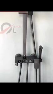 LENODI Shower set 4 Fungsi Panas-Dingin Dengan Faucet / set sower kamar mandi tembaga lengkap / Sprayer Faucet Panas Dan Dingin Set Kamar Mandi