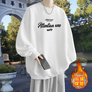 เสื้อฮู้ดคอกลมแขนยาวทรงหลวมสำหรับผู้ชาย ผ้าฝ้ายแท้ เสื้อคลุมกันหนาวแบบบาง แฟชั่นฤดูใบไม้ผลิและฤดูใบไม้ร่วง