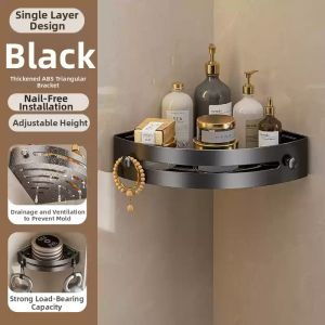 Wall Mounted Bathroom Corner Shelf No Drilling