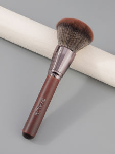 Single Big Red Wooden Handle Loose Powder Brush Blush Brush Foundation Brush No Eating Powder Portable Beauty Tools