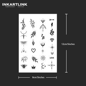 Henna Finger Temporary TattooLasts To 15 Days New Technology Magic Waterproof Semi Permanent Sticker.
