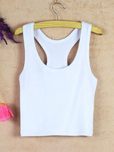 เสื้อกั๊กแขนกุดผ้าฝ้ายแท้สั้นฤดูใบไม้ร่วงสำหรับผู้หญิง เสื้อกั๊กเกาะอกเข้ารูปเอวสูง ด้านข้างเปิด ทรงเข้ารูป เสื้อชั้นในสตรี