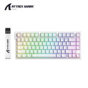 ATTACK SHARK | ATTACK SHARK R82 HE Mechanical Keyboard Wired RGB Gaming Hot-Swappable Tri-Mode
