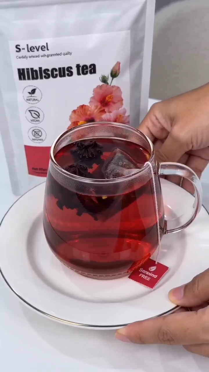 Hibiscus Tea Organic Sugar Free Original Hibiscus Dried Flower Tea Herbal Tea Bag Gumamela Flower