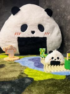 Original Design Plush Pillow Home Decorative Panda Rice Ball Doll Cute Hanging Decoration Creative Personalized Soft Toy Cushion