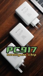 BAVIN PC927 / PC917 100W GaN Super Fast Charger Adapter w/ Dual Type-C & USB Port Supports Mobile Phones/Laptop Tablet