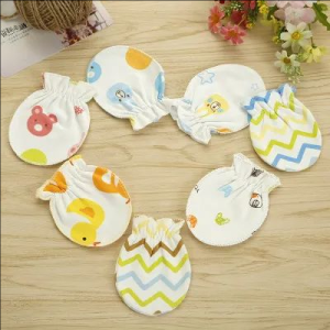 10-Pair Cotton Baby Anti Scratching Gloves Newborn Gloves Protection Face Baby Mittens Infant Accessories