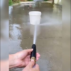 Semprotan Air Lurus Hitam 3 Mode Spray Semprotan Steam Cuci Motor Mobil COD