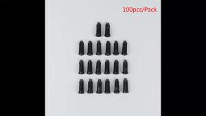 100Pcs Plastic Syringe Tips Caps Injector Dispenser Dispensing Needle Sealing Plug Standard Syringe Luer Stop Caps Supplies