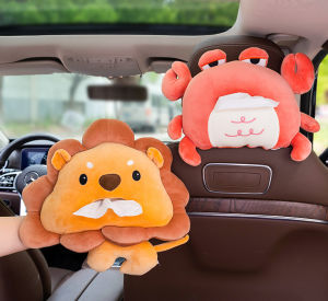 Túi Đựng Khăn Giấy Hình Thú Nhồi Bông Đáng Yêu Treo Xe Hơi Ô Tô Decor Văn Phòng