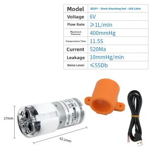 kamoer | Miniature Vacuum Pump Motor Experimental Compressor Diaphragm Pump Pressure Pump