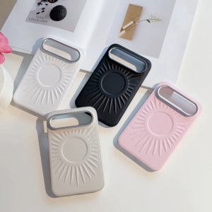 Casing for Huawei Pura X View PuraXView 5G Magnetic 3D Sunflower Leather Shockproof Cover Metal Buttons & Lens Frame Anti-Fingerprint Built-in Magnet for Car Mount & Wireless Charger