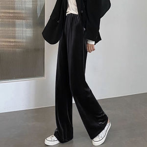LUQIAN | Plus Size Warm Velvet Wide Leg Pants