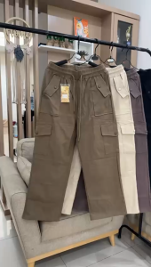 CELANA CARGO BAHAN SOFT JEANS STRECH IMPORT