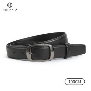 OKIMY เข็มขัดผู้หญิงเข็มขัด PU นิ่มเข็มขัดสง่างามแบบลำลองเข็มหัวเข็มขัดออกแบบให้สาวๆปรับได้เข็มขัดแฟชั่นสายรัดยาวชุดเดรสเครื่องประดับเสื้อโค้ทหัวเข็มขัดโลหะผสม