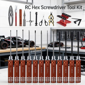 24 in 1 RC Hex Screwdriver Tool Kit Hex Nut Driver Phillips Screwdriver Allen Wrench for Rc Car Drone Boat Quadcopter Helicopter