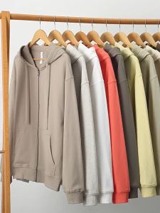 เสื้อฮู้ด แขนยาว Essential ฤดูหนาว ไซส์ใหญ่ สีพื้น แบบเรียบง่าย ผ้าฝ้ายนิ่ม คนอ้วนก็ใส่ได้ 50-105KG