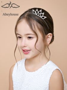 Phụ Kiện Tóc Công Chúa Cho Bé Gái Tiara Kẹp Tóc Bạc Đồ Trang Trí Tóc Cho Bé Gái Phụ Kiện Tóc Cho Bé Gái Tiệc Sinh Nhật Cho Bé Gái