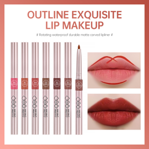 Lipliner Putar Pensil Bibir Velvet Lip Liner Matte Matte Tahan Air Tahan Lama Makeup Lipliner -🌹Tamia
