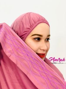 Telekung Lycra Aisyah kain tebal AAA sejuk nyaman Ready Stok