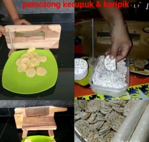 Pemotong Kerupuk Model Engkol bisa buat Keripik