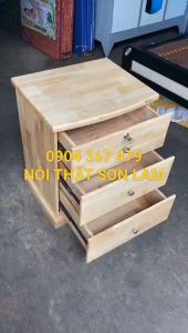 [HỎA TỐC HCM] Tủ đâu giường gỗ cao su màu vàng tự nhiên - tủ đầu giường đơn giản giá rẻ