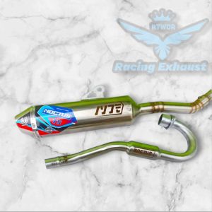Knalpot Noctus T5 untuk motor CRF KLX WRviar150 cross D-Tracker sistem perr free perr pengait 3 pcs high quality premium