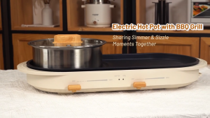 Electric Hot Pot With BBQ Grill HA3919SB