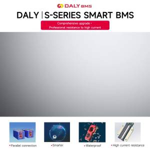 Daly Smart BMS Lifepo4/Li-ion Battery FAN Bluetooth UART BMS Communication 3s 4s 12v 7s 8s 24V 16s 48V 20S 60V 24S 72V BMS 250A 300A 400A 500A S-series
