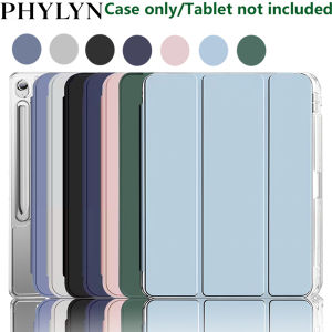 case For Samsung galaxy Tab S10 Lite SM-X400/X406B/S10 FE/S10/S9 FE/S9 Crystal Clear Case with Pencil Slot Auto Sleep Wake