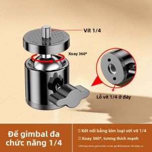 KASHINUO | Chân Đế Máy Ảnh Bóng Đầu Cầu Kim Loại Xoay 360°