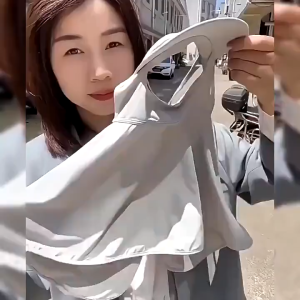 Khẩu trang chống nắng cao cấp UPF50+ có và không mũ – che kín mặt cổ vải lụa lạnh thoáng khí