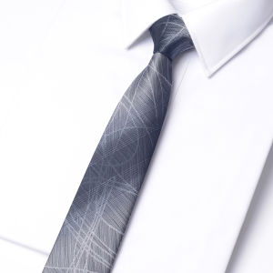Romguest | Casual Grey Matte Plain Necktie 6cm