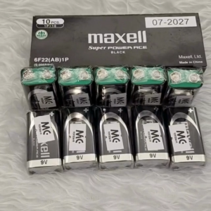 Bateri Maxell Super Power Ace 9V/Maxell Japan Long Lasting Super Power Ace 9V Battery [1Box-10Pcs]