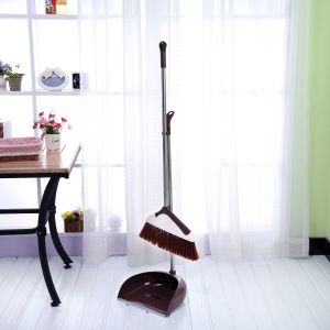 Plastic Broom And Dustpan Set for Home Use Soft Bristle Hair Sweeping Tool Bathroom Floor Cleaning Small Sweeping Brush