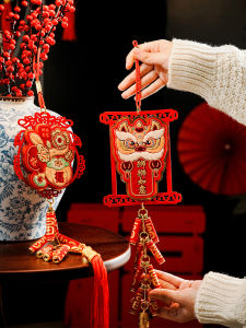 2026 Year of the Horse New Year Hanging Ornament Indoor Decor Spring Festival Door Sticker Festive Atmosphere Decoration Arrangement