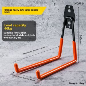 Garage Storage Utility HooksGarage Garden Tool OrganizerHanging Utility Wall Mount HooksHeavy Duty Tool Storage Organizer