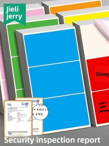 JIELI | Handwritten Name Tags for Kindergarten and Elementary School Students Large Size Rectangular Stickers