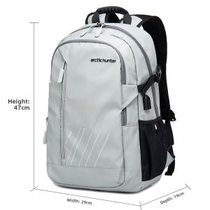 Large Capacity Waterproof Casual Double Shoulder Computer Backpack for Middle School Students Lightweight Fashionable 15.6 Inch Laptop Bag