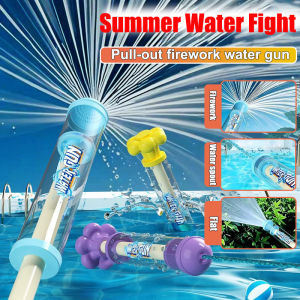 Fireworks Spray Water Pull-Back Water Toy Outdoor Splash Games for Pool Lawn Activities Kids Summer Interactive Water Spray Toys