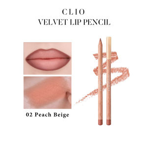 Clio Velvet Lip Pencil 02&03 Matte Finish Creamy Lâu Trôi Không Gây Khô Môi Định Hình Môi Mỹ Phẩm Hàn Quốc Trang Điểm Kẻ Viền Môi