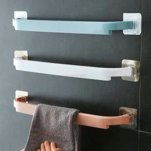 Bathroom Towel Rack Punch-Free Bathroom Organizer Storage
