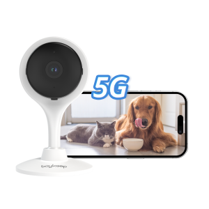 Boykeep 2K 5G/2.4GHz Wi-Fi Indoor Security Camera Camera for Baby/Elder/Dog/Pet with Phone app 2-Way Audio Baby Monitor Camera