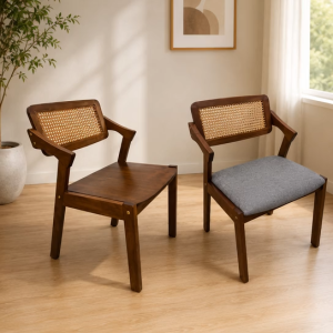 Familystar2u Wooden And Cushion Seat Dining Chair Solid Wood Suitable For Family Home Cafe Rastaurant Hotel 4007 7004