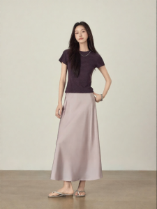 JUEQIDEXIAOGEZI | Short-friendly French-style Summer Atmosphere Midi Skirt