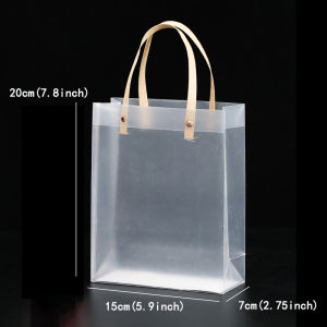10 Chiếc Túi Tote PVC Mờ Chống Thấm Nước Trong Suốt Thân Thiện Với Môi Trường Túi Quà Tặng Kẹo Cho Đám Cưới Sinh Nhật Tiệc Tùng