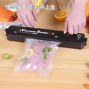 Compact Food Preservation Vacuum Sealer with Strong Suction and Extended Sealing Capacity